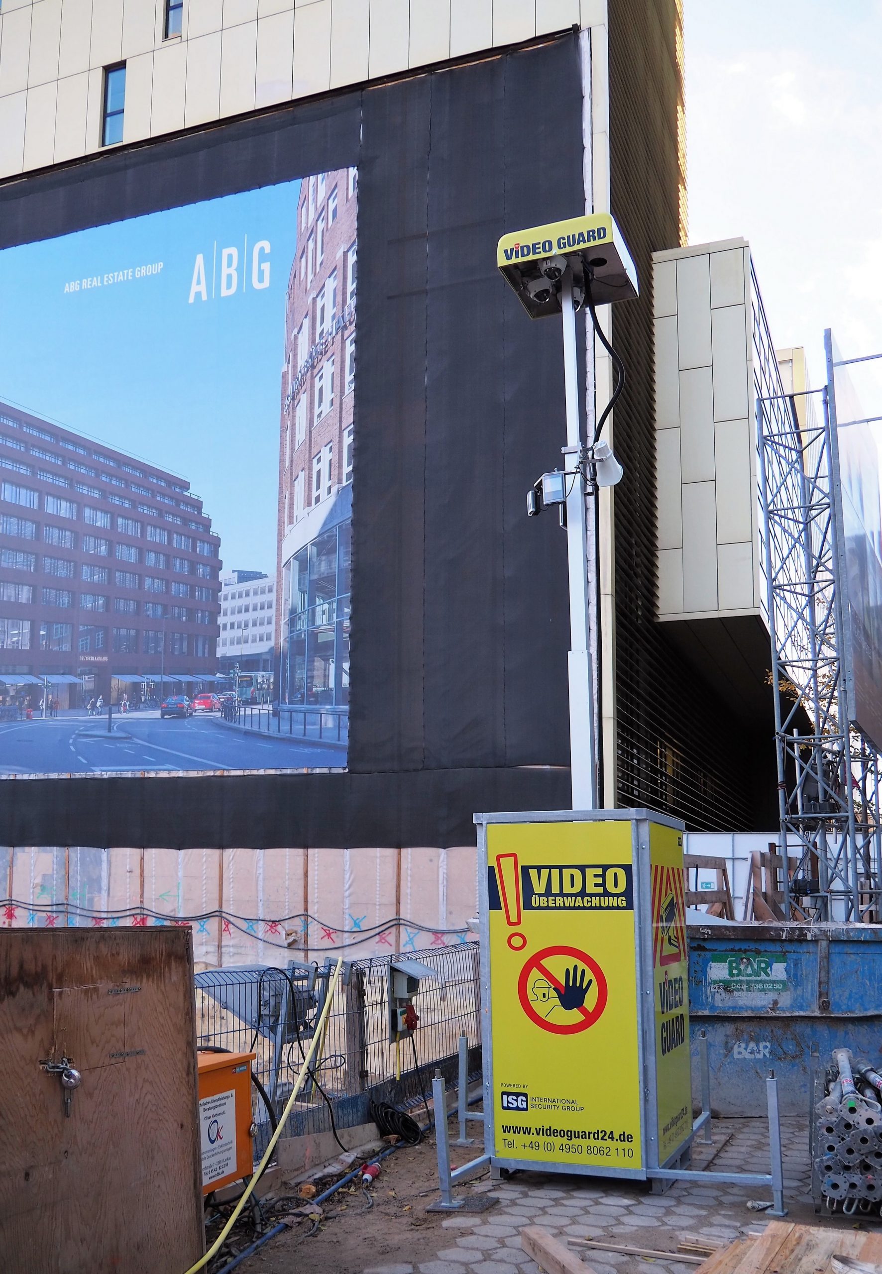 Video Guard in Bremen's Überseestadt district