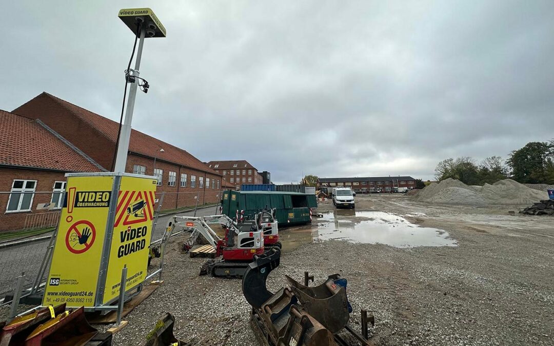 Videoüberwachung verhindert Diebstahl auf einer Baustelle