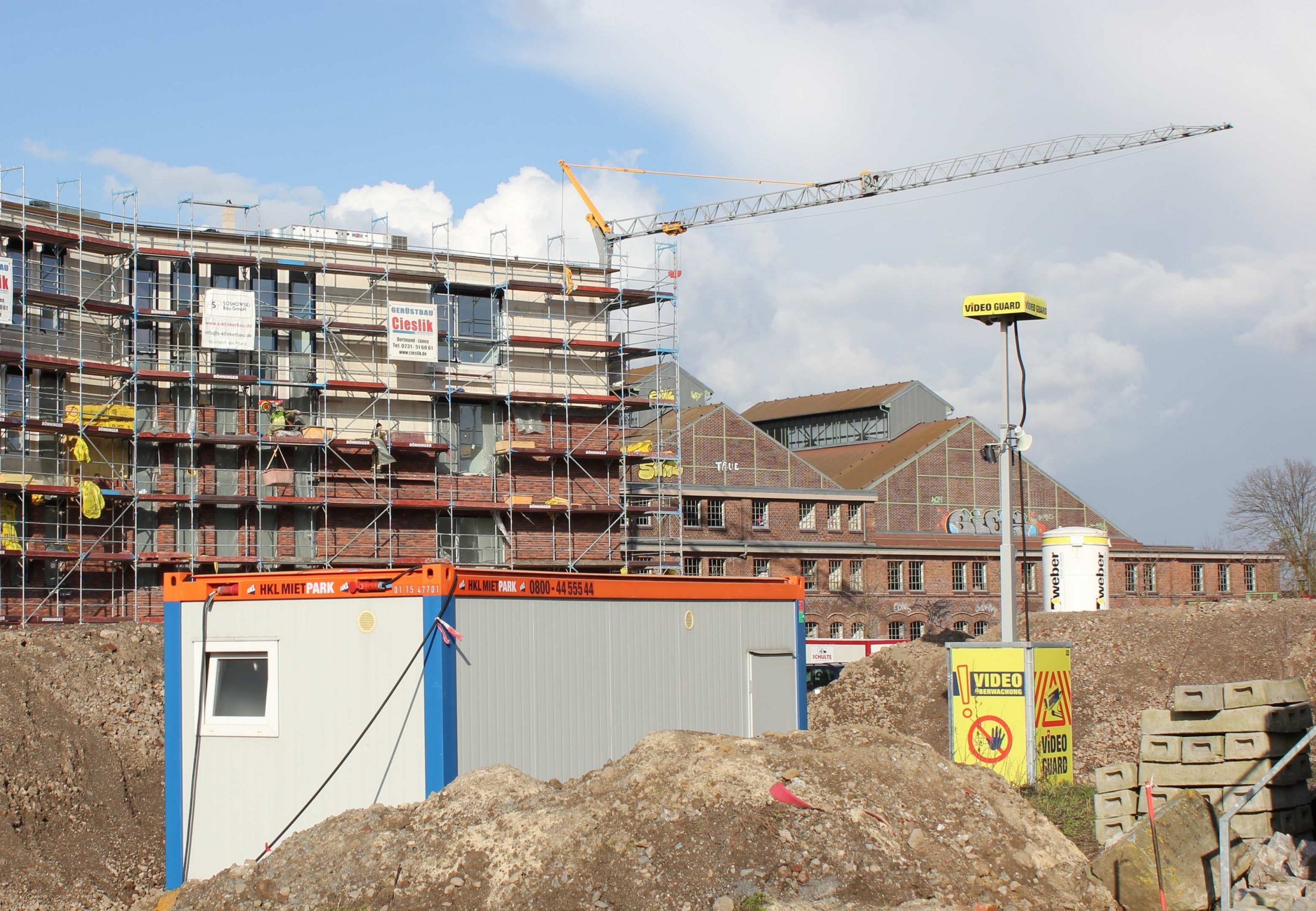 Video Guard in Bremen's Überseestadt district