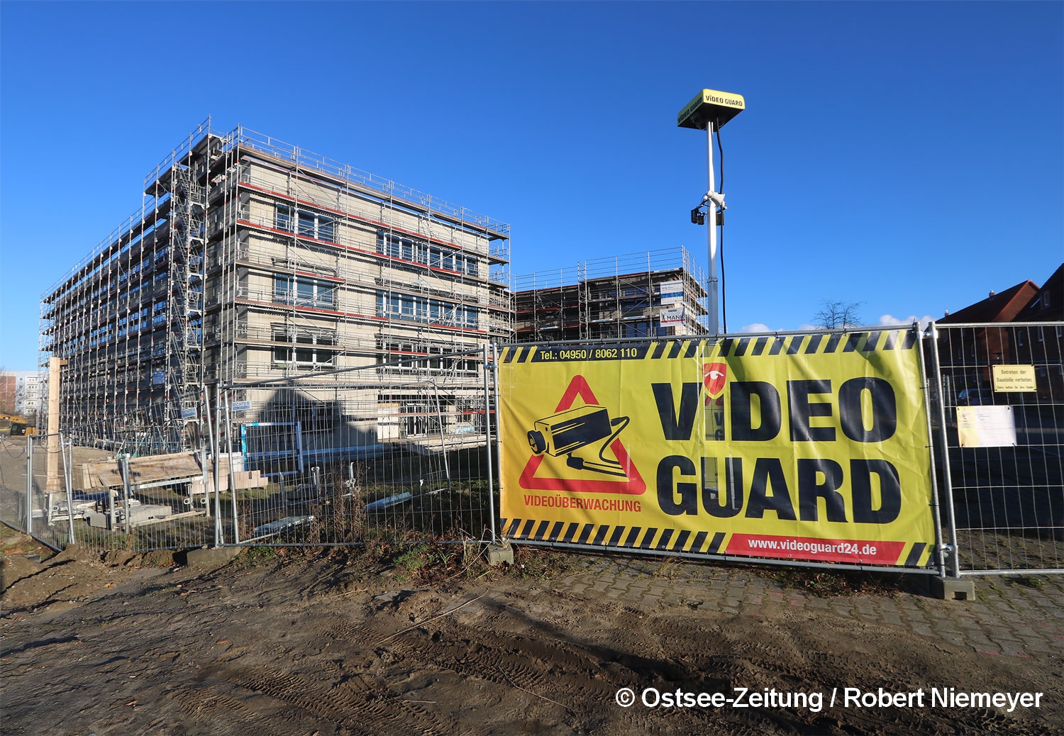 Video Guard in Bremen's Überseestadt district