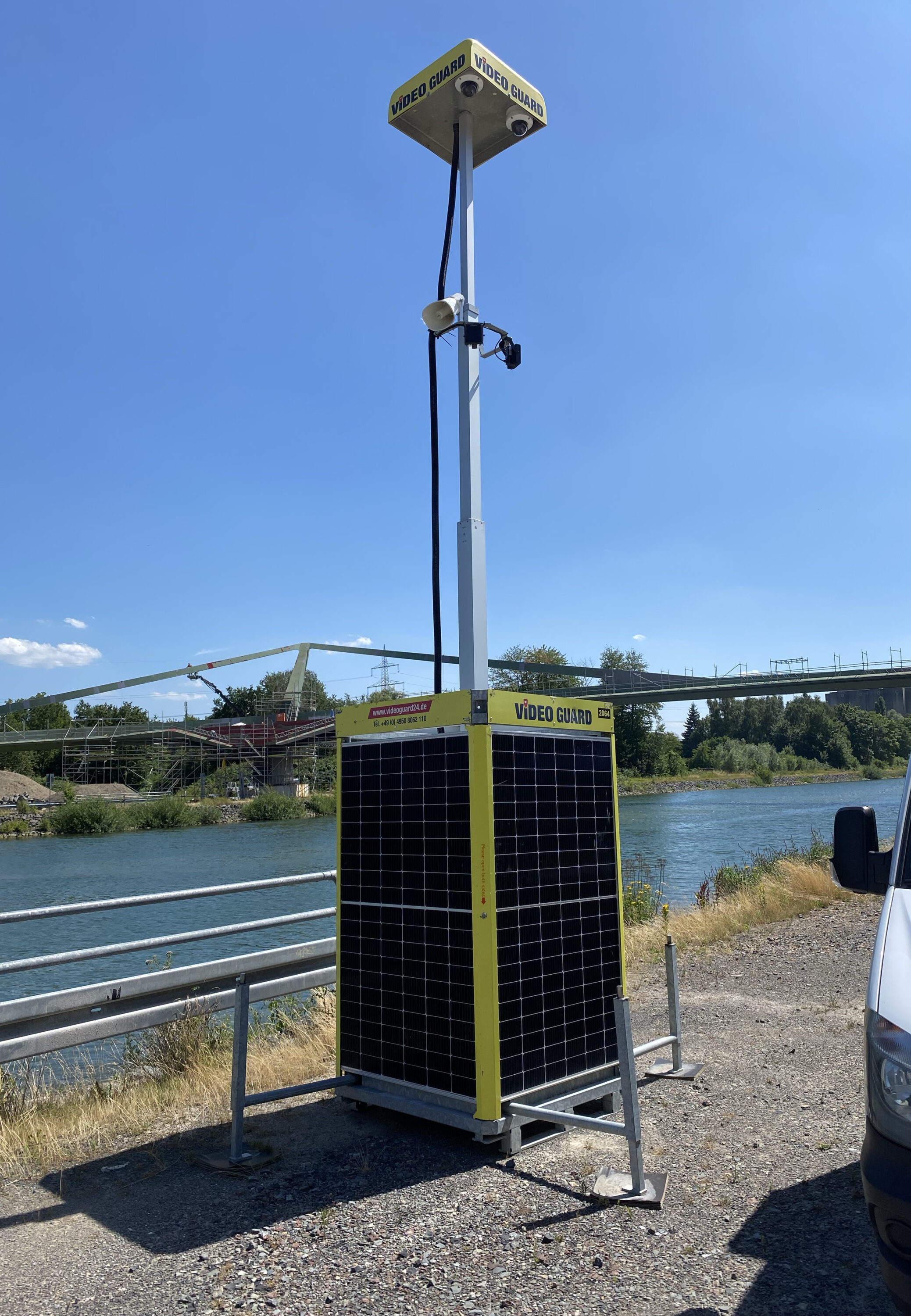 Video Guard in Bremen's Überseestadt district