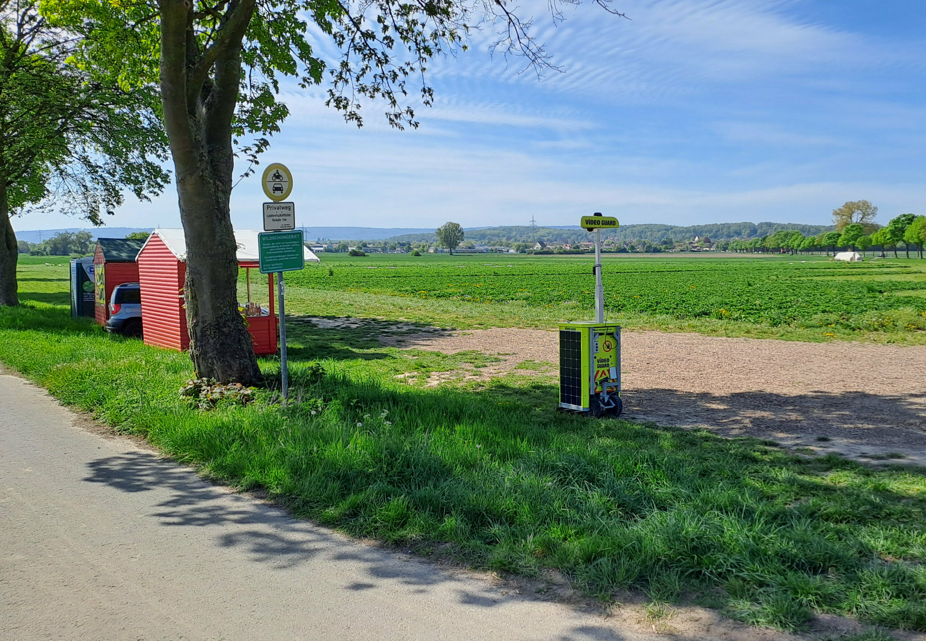 Erdbeerfelder vor Diebstahl schützen mit Video Guard