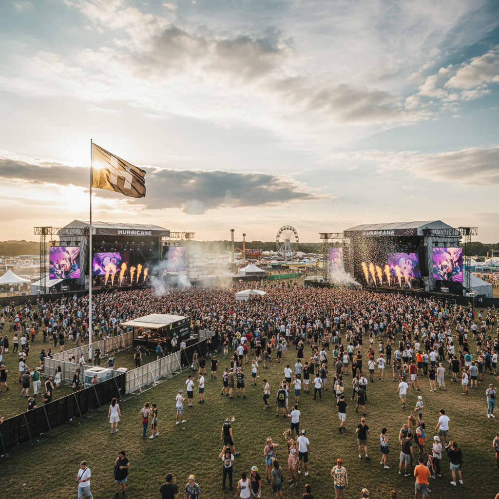 Ein KI generiertes Bild vom Huricane Festival